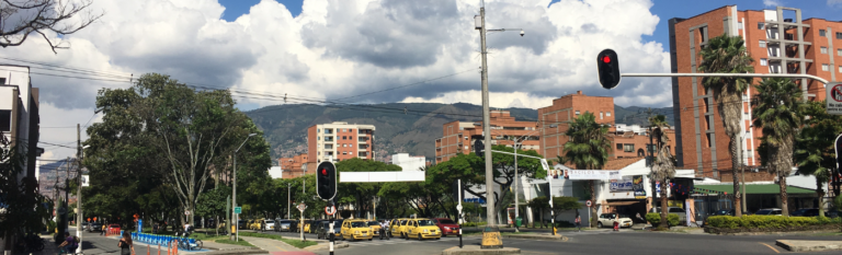The corner in Laureles, Medellin by Gail Turner Brown