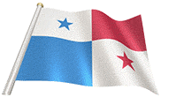 Animated panamanian flag