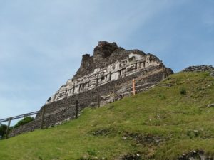 Driving up to Xunantunich Temple By Cheri Majors