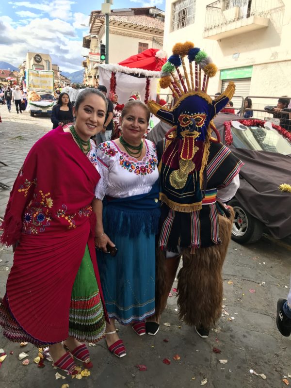 Parade Participants in Ecuador by Bonnie Willow