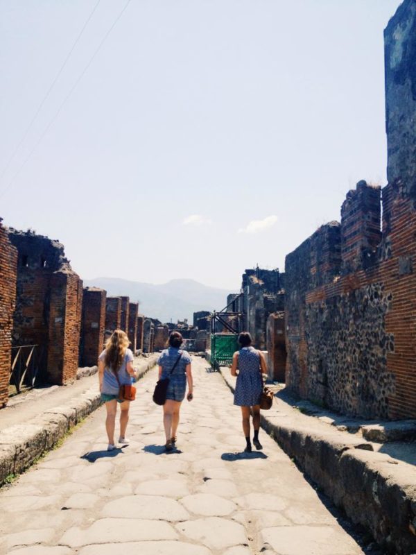 Walking around Pompeii by Elise Brunsvold