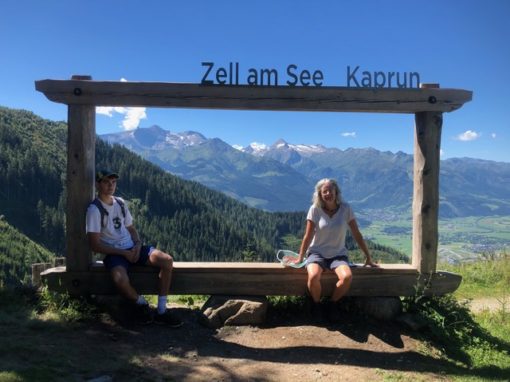 My Mum and I in Austria a few weeks before leaving for Taiwan – photo by David Sanders