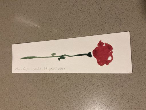 “Sant Jordi’s Day Bookmark from 2019” by Marjorie Jean Vera