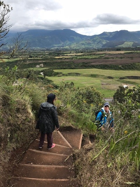 Descending from the volcano by Bonnie Willow